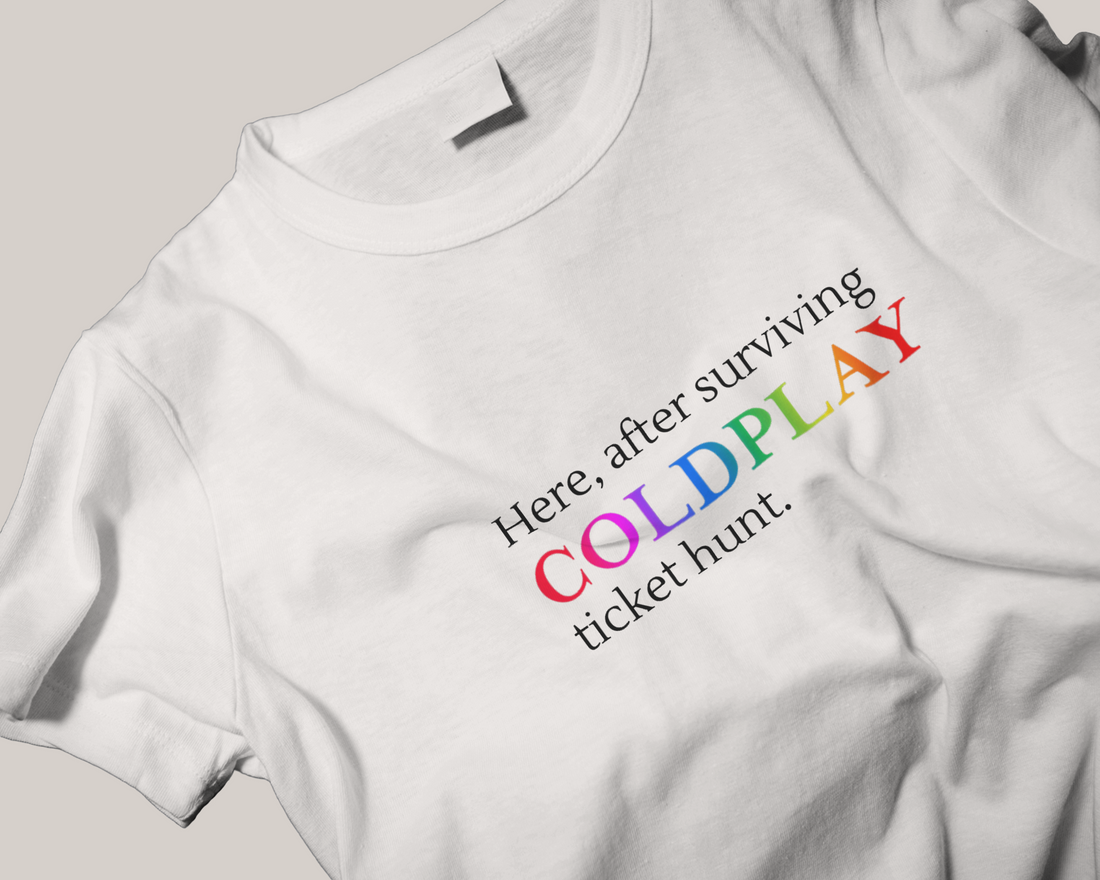 Coldplay - Ticket Hunt Half Sleeves T-shirt [Unisex]