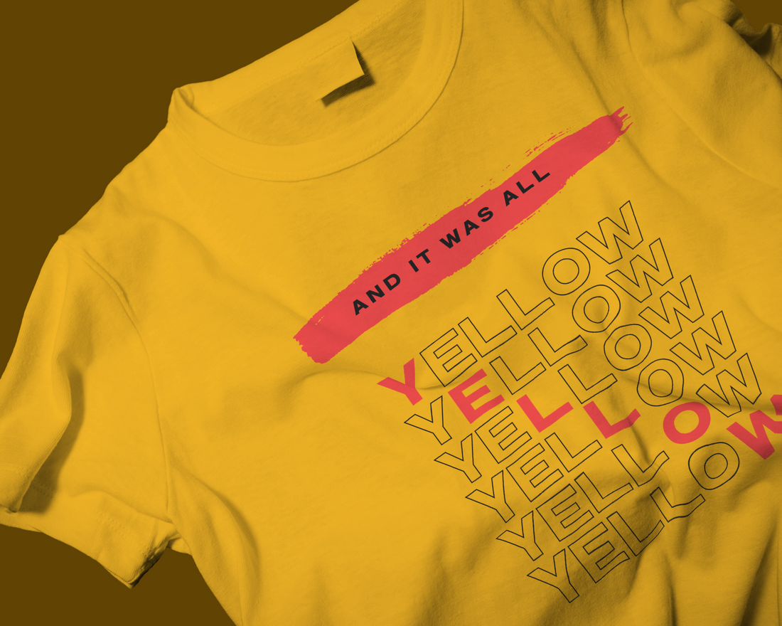 Coldplay - Yellow Half Sleeves T-shirt [Unisex]